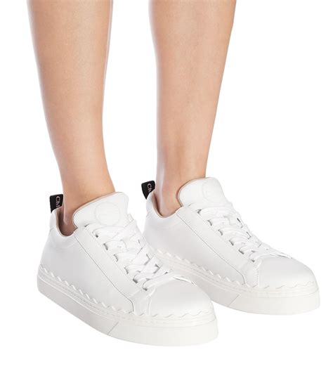 chloe white lauren sneakers.